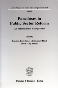 Cover Paradoxes in Public Sector Reform: An International Comparison