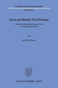 Cover Iuris prudentia Diocletiana