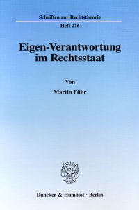 Cover Eigen-Verantwortung im Rechtsstaat