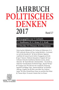 Cover Politisches Denken. Jahrbuch 2017