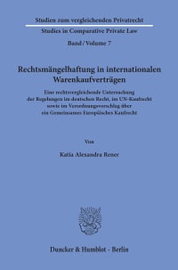 Cover Rechtsmängelhaftung in internationalen Warenkaufverträgen