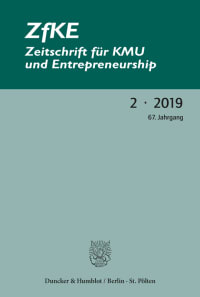 Cover ZfKE – Zeitschrift für KMU und Entrepreneurship (ZfKE)
