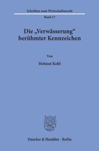 Cover Die »Verwässerung« berühmter Kennzeichen