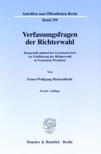 Cover Verfassungsfragen der Richterwahl