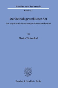 Cover Der Betrieb gewerblicher Art