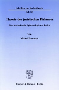 Cover Theorie des juristischen Diskurses