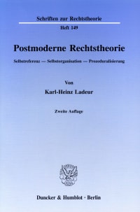 Cover Postmoderne Rechtstheorie