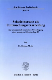 Cover Schadensersatz als Enttäuschungsverarbeitung