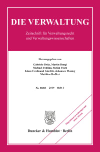 Cover Die Verwaltung (VERW)