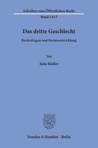 Cover Das dritte Geschlecht