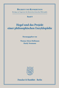 Cover Hegel und das Projekt einer philosophischen Enzyklopädie