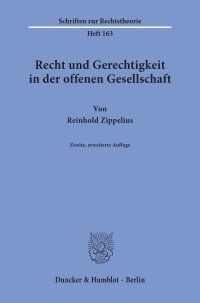 Cover Recht und Gerechtigkeit in der offenen Gesellschaft