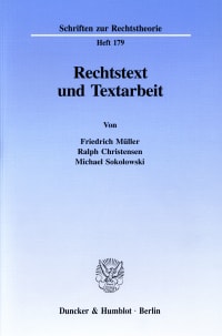 Cover Rechtstext und Textarbeit