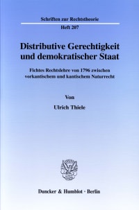 Cover Distributive Gerechtigkeit und demokratischer Staat