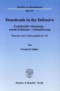 Cover Demokratie in der Defensive