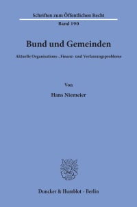 Cover Bund und Gemeinden