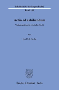 Cover Actio ad exhibendum