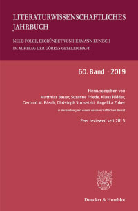 Cover Literaturwissenschaftliches Jahrbuch