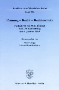 Cover Planung - Recht - Rechtsschutz