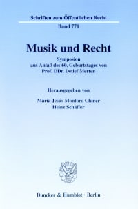 Cover Musik und Recht