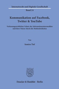 Cover Kommunikation auf Facebook, Twitter & YouTube