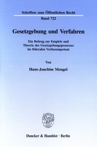 Cover Gesetzgebung und Verfahren