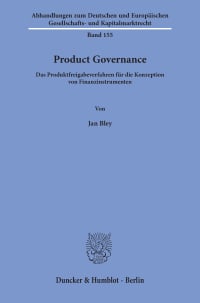 Cover Product Governance