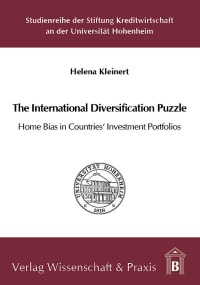 Cover The International Diversification Puzzle: Home Bias in Countries’ Investment Portfolios