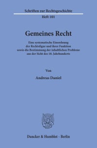 Cover Gemeines Recht