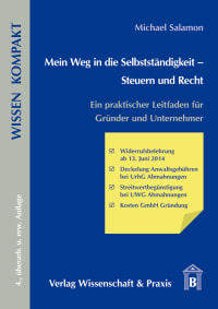 Cover Mein Weg in die Selbstständigkeit – Steuern und Recht