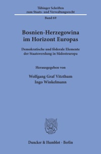 Cover Bosnien-Herzegowina im Horizont Europas