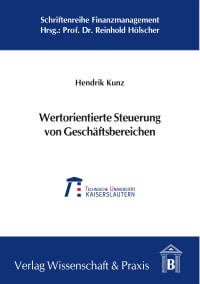 Cover Wertorientierte Steuerung von Geschäftsbereichen