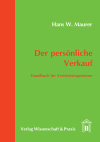 Cover Der persönliche Verkauf