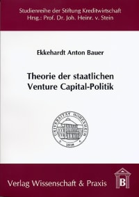 Cover Theorie der staatlichen Venture Capital-Politik