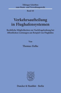 Cover Verkehrsaufteilung in Flughafensystemen