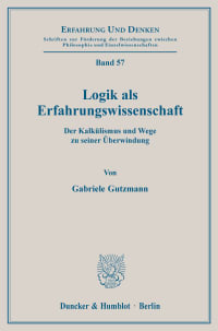 Cover Logik als Erfahrungswissenschaft