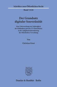 Cover Der Grundsatz digitaler Souveränität