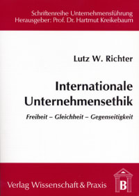 Cover Internationale Unternehmensethik