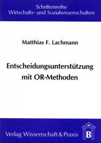 Cover Entscheidungsunterstützung mit OR-Methoden