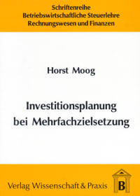 Cover Investitionsplanung bei Mehrfachzielsetzung