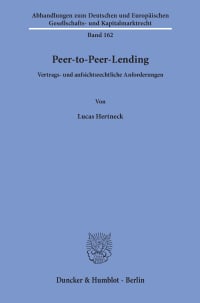 Cover Peer-to-Peer-Lending