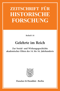 Cover Gelehrte im Reich