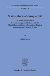 Cover Staatsinformationsqualität