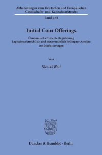 Cover Initial Coin Offerings