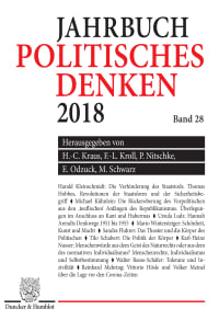 Cover Politisches Denken. Jahrbuch 2018