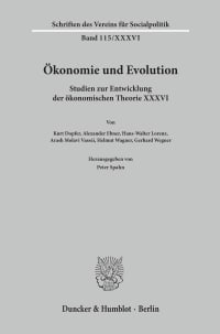 Cover Ökonomie und Evolution