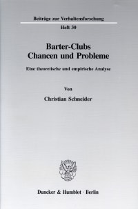 Cover Barter-Clubs - Chancen und Probleme