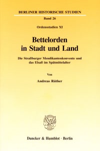 Cover Bettelorden in Stadt und Land