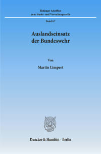 Cover Auslandseinsatz der Bundeswehr