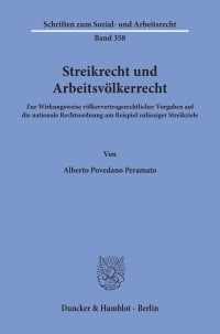 Cover Streikrecht und Arbeitsvölkerrecht